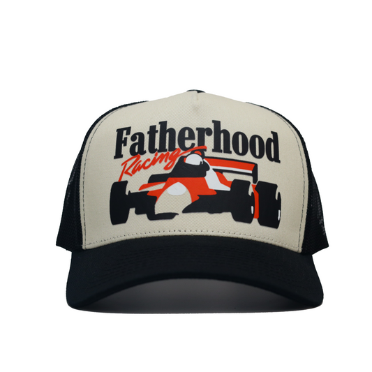 FH Racing Screen Print Trucker Cream Black