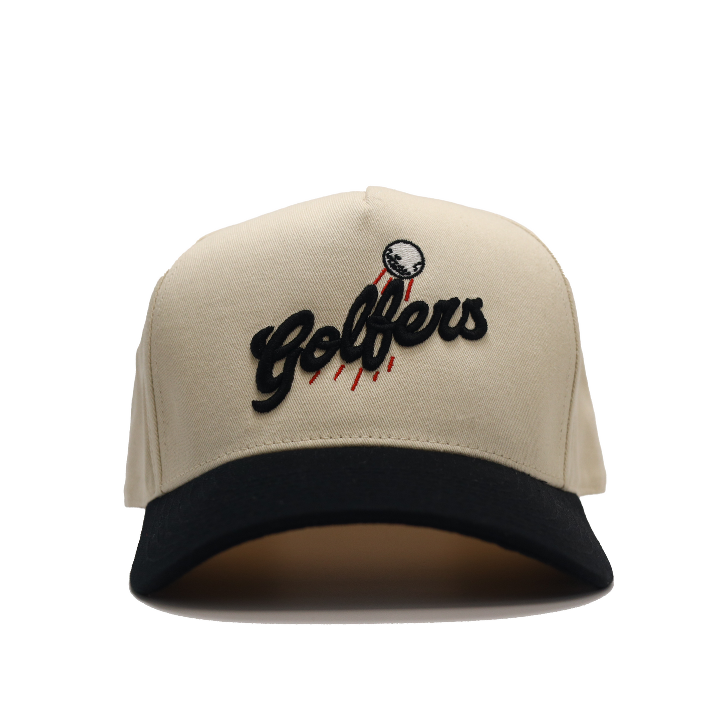 LA Golfers Cream Black